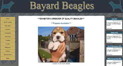 Desktop Screenshot of bayardbeagles.co.uk